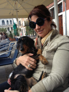 Vivi, seen here with Annette, lives the good life in Italy